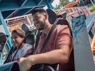 Guests on Icebreaker at SeaWorld Orlando