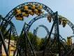 Riders experiencing multiple inversions of The Smiler