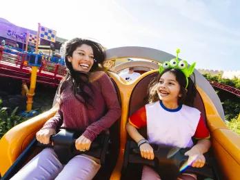 Guests on Slinky Dog Dash, Disney's Hollywood Studios