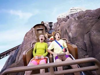 Guests on Expedition Everest—Legend of the Forbidden Mountain, Disney's Animal Kingdom Theme Park