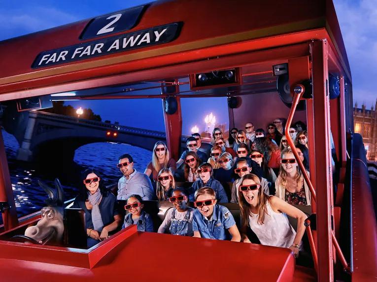 Ride the Shrek Bus at Shrek’s Adventure! London
