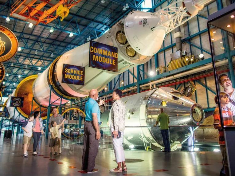 Apollo Saturn V Command and Service Module at Kennedy Space Center
