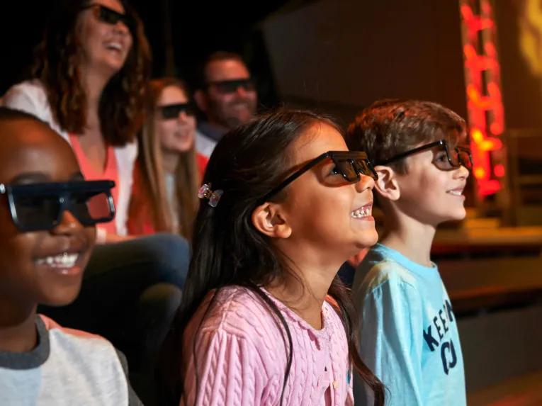 Kids in LEGO 4D theatre at LEGOLAND Windsor