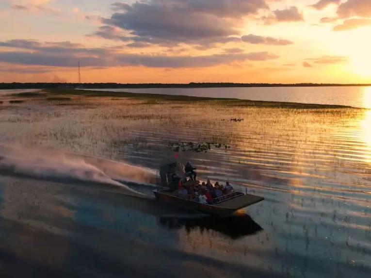 Boggy Creek Sunset Airboat Tour