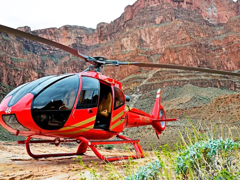 King of Canyons Sunset Helicopter Tour with Canyon Landing
