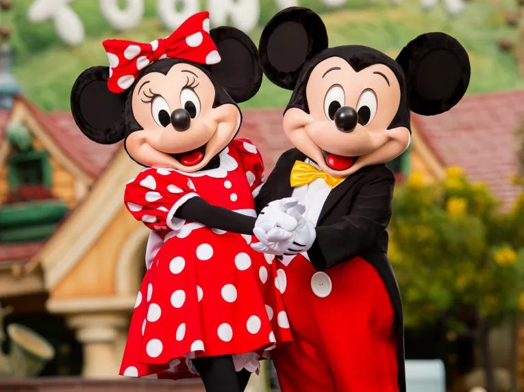 Mickey and Minnie at Disneyland Park in California