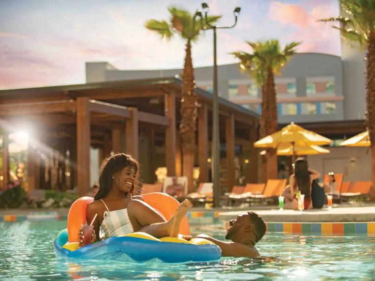 Guests in the pool, Universal's Endless Summer Resort - Dockside Inn and Suites