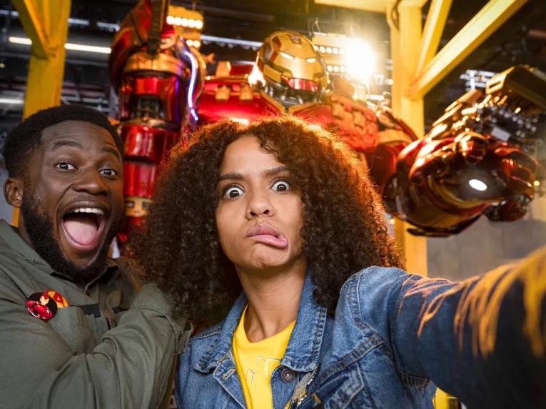 Guests at Stark Factory, Marvel Avengers Campus, Disneyland Paris