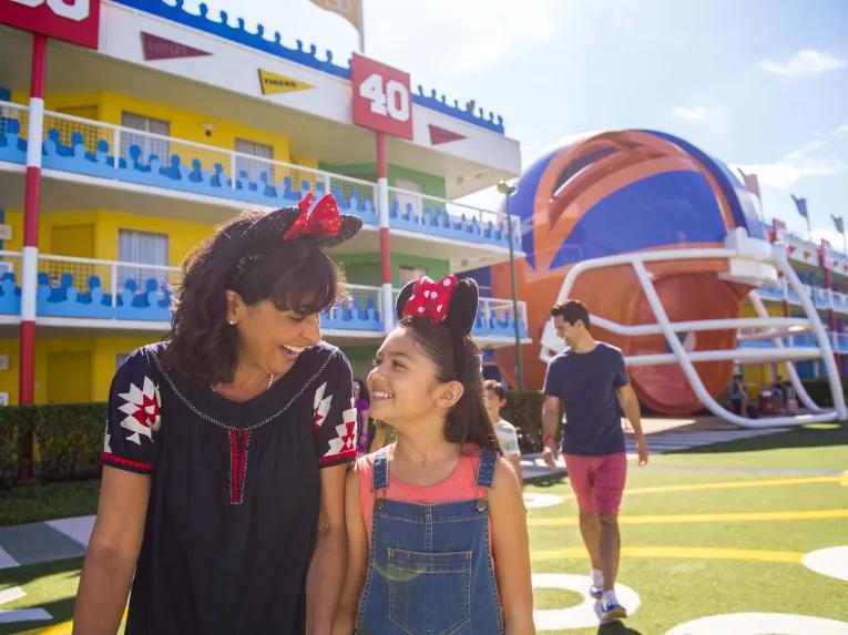 Guests at Disney's All-Star Sports Resort
