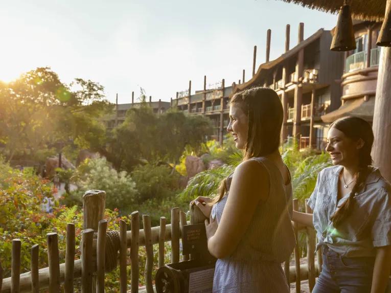 Guests at Disney's Animal Kingdom Lodge