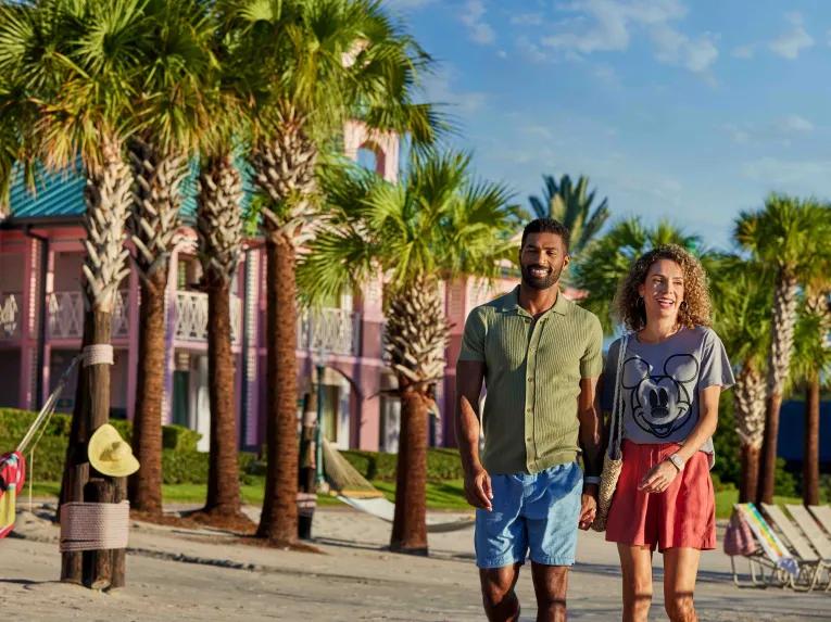 Guests at Disney's Caribbean Beach Resort