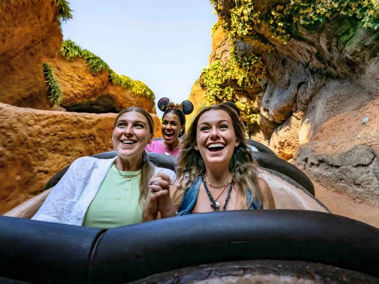 Guests on Tiana's Bayou Adventure, Magic Kingdom Park