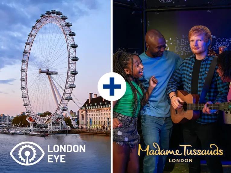 London Eye and Madame Tussauds