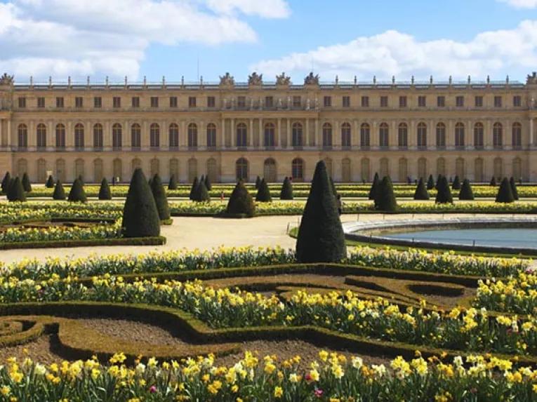The Palace of Versailles from the gardens