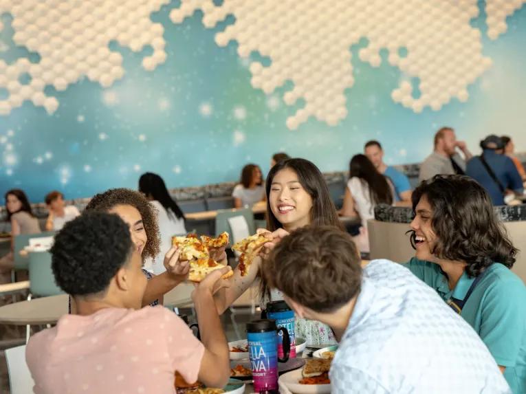Guests eating at Universal Stella Nova Resort