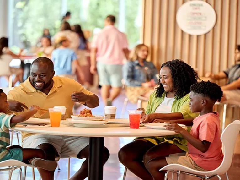 Family eating
