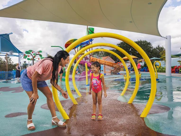Guests at Peppa Pig theme Park in Florida